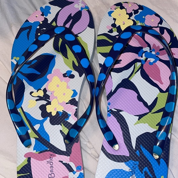 Vera Bradley - size medium 7-8 - flip flops . NWOT - Picture 8 of 12